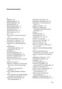 Dokument Stichwortverzeichnis