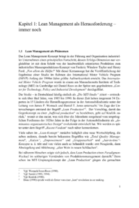 Dokument Lean Management als Herausforderung &ndash; immer noch