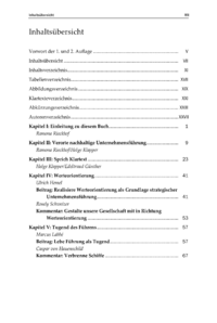 Dokument Inhalts&uuml;bersicht