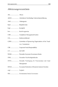 Dokument Abkürzungsverzeichnis