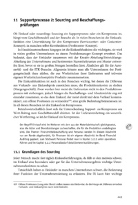 Dokument Supportprozesse 2: Sourcing und Beschaffungsprüfungen