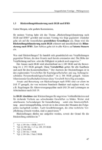 Dokument Rückstellungsbilanzierung nach HGB und IFRS