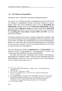 Dokument Die Prüfung des Eigenkapitals