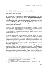 Dokument Die Drohverlustrückstellung in der Handelsbilanz