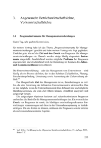 Dokument Prognoseinstrumente für Managemententscheidungen
