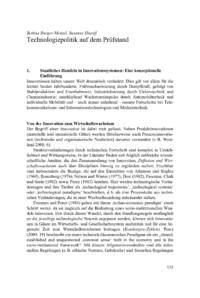 Dokument Technologiepolitik auf dem Prüfstand