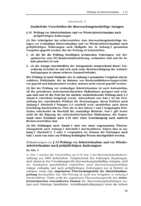 Dokument Prüfung vor Inbetriebnahme und vor Wiederinbetriebnahme nach prüfpflichtigen Änderungen