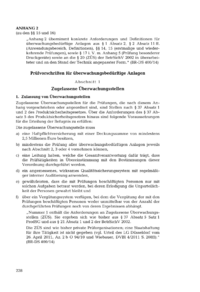 Dokument Prüfvorschriften für überwachungsbedürftige Anlagen