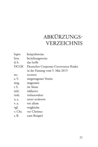 Dokument Abkürzungsverzeichnis