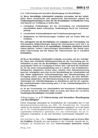 Dokument BetrSichV Erl&auml;uterungen: &sect; 12 Unterweisung und besondere Beauftragung von Besch&auml;ftigten