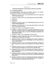 Dokument BetrSichV Erläuterungen: § 22 Ordnungswidrigkeiten