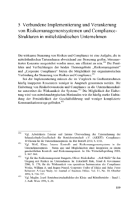 Dokument Verbundene Implementierung und Verankerung von Risikomanagementsystemen und Compliance-Strukturen in mittelständischen Unternehmen