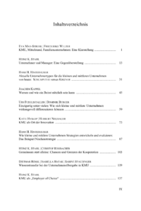 Dokument Inhaltsverzeichnis