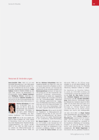 Dokument Personen & Veränderungen