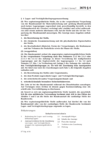 Dokument 2. SprengV Erläuterungen: § 4 Lager- und Verträglichkeitsgruppenzuordnung