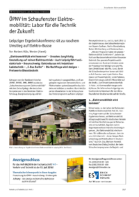 Dokument ÖPNV im Schaufenster Elektromobilität: Labor für die Technik der Zukunft