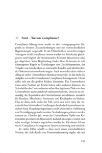 Dokument Fazit – Warum Compliance?