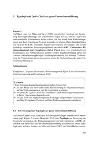 Dokument Typologie und Quick Check zur guten Unternehmensführung