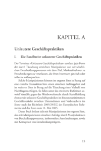 Dokument Unlautere Geschäftspraktiken