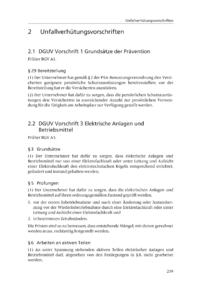Dokument Unfallverh&uuml;tungsvorschriften