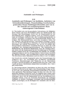 Dokument § 44 Auskünfte und Prüfungen von Instituten, Anbietern von Nebendienstleistungen, Finanzholding-Gesellschaften, gemischten Finanz-Holdinggesellschaften und von in die Aufsicht auf zusammengefasster Basis einbezogenen Unternehmen