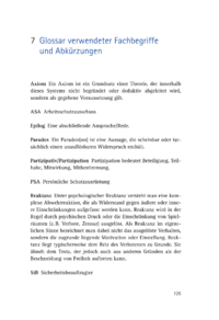 Dokument Glossar verwendeter Fachbegriffe und Abkürzungen