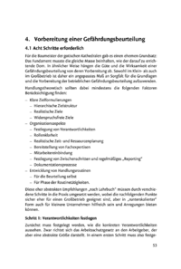 Dokument Vorbereitung einer Gefährdungsbeurteilung