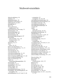 Dokument Stichwortverzeichnis