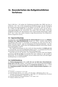 Dokument Besonderheiten des Bußgeldrechtlichen Verfahrens