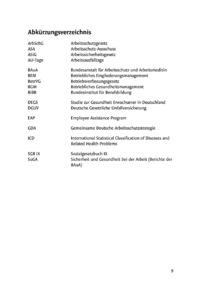 Dokument Abkürzungsverzeichnis