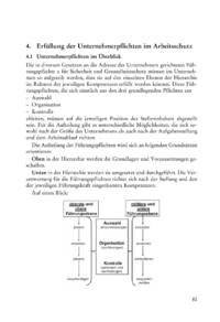 Dokument Erf&uuml;llung der Unternehmerpflichten im Arbeitsschutz