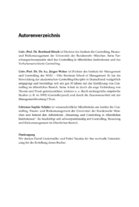 Dokument Autorenverzeichnis