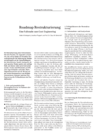 Dokument Roadmap Restrukturierung