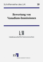Bewertung von Vanadium-Immissionen &ndash;