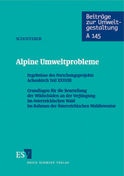 Alpine Umweltprobleme &ndash; Ergebnisse des Forschungsprojekts Achenkirch
Teil XXXVIII: Grundlagen für die Beurteilung der Wildschäden an der Verjüngung im österreichischen Wald im Rahmen der Österreichischen Waldinventur