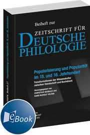 Popularisierung und Popularität im 15. und 16. Jahrhundert