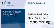 ESV-Online-Book Das Recht der Kreditsicherung - Jahresabonnement &ndash;