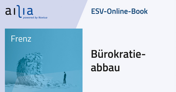 ESV-Online-Book Bürokratieabbau