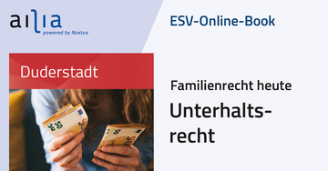 ESV-Online-Book Familienrecht heute 
Unterhaltsrecht